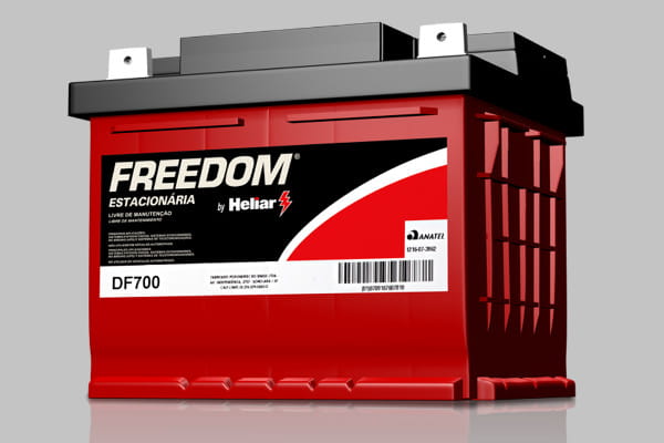 Bateria para nobreak: imagem da bateria Freedom Heliar.